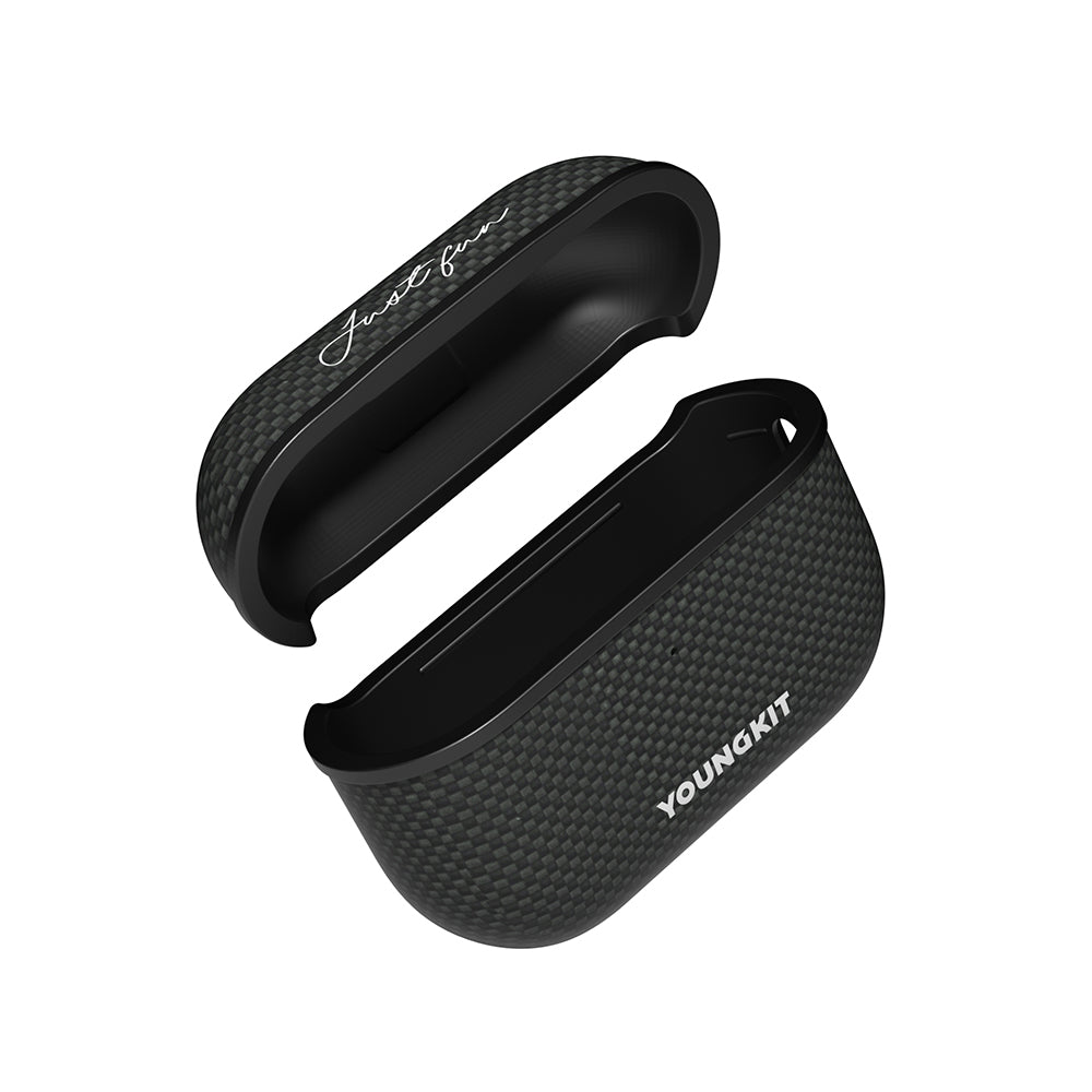 Airpods Pro 2 Kılıf M-safe Şarj Özellikli Aramid Fiber Youngkit 1500D Kevlar Extreme Wing Serisi Kapak