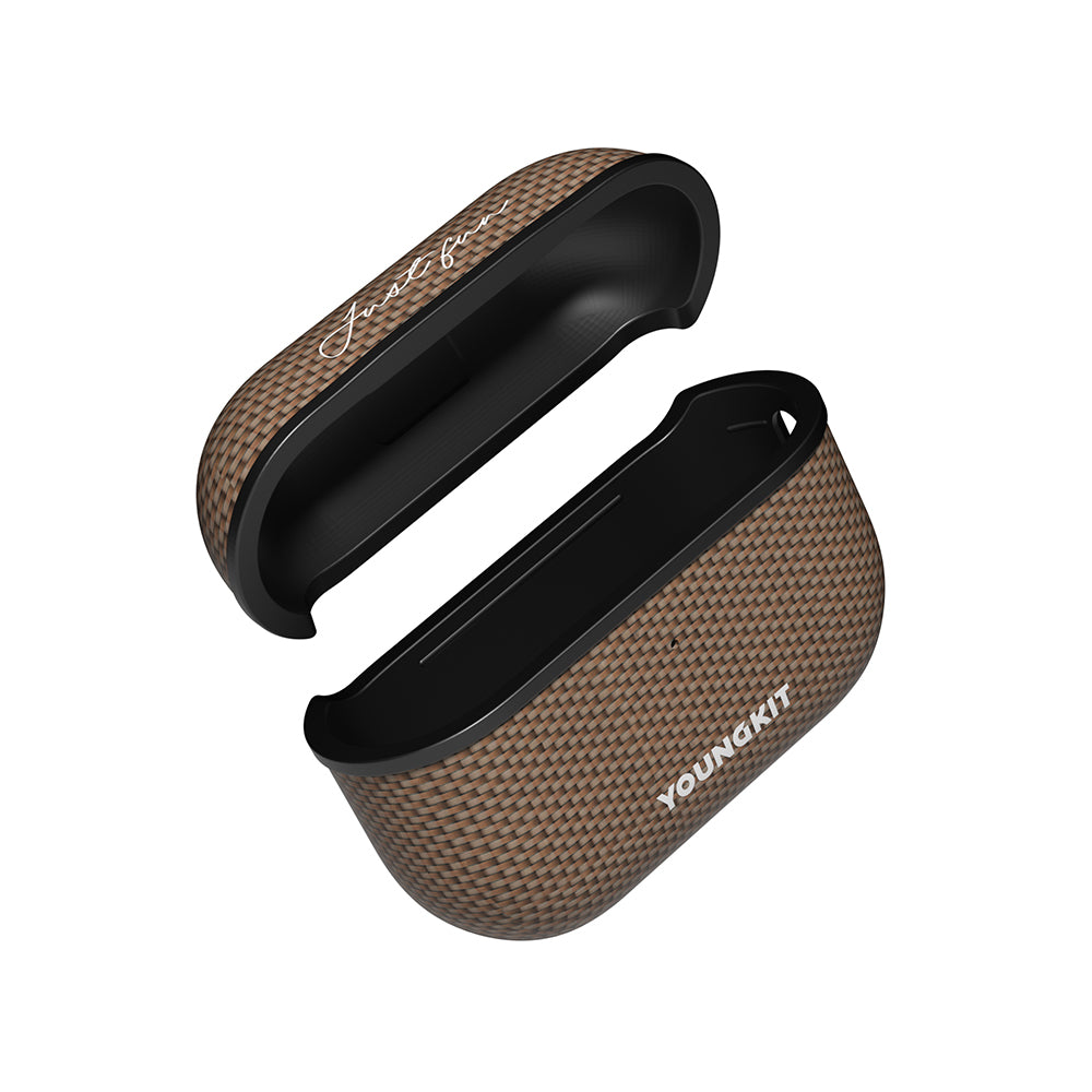 Airpods Pro 2 Kılıf M-safe Şarj Özellikli Aramid Fiber Youngkit 1500D Kevlar Extreme Wing Serisi Kapak