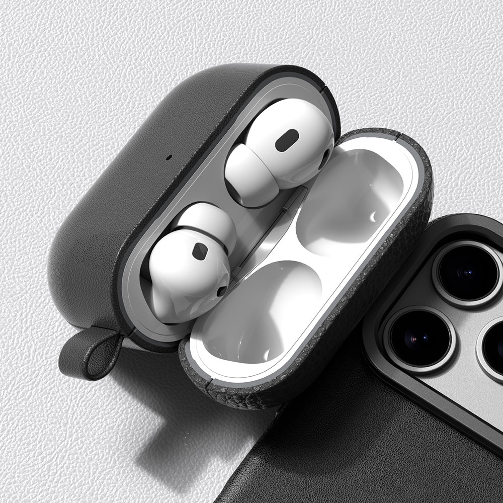 Apple AirPods Pro 3 Amazingthing Glamour Classique Serisi Deri Tasarımlı Kapak