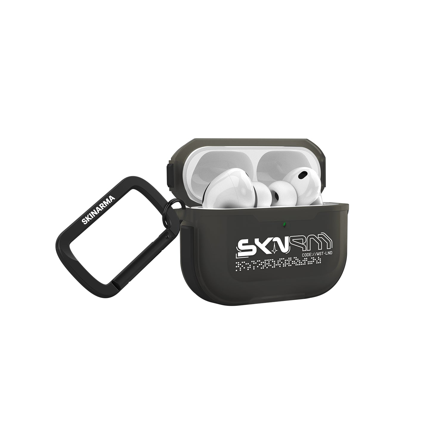 Airpods Pro 3 Kılıf Skinarma Transparan Mat Tasarım Kinzoku Kılıf