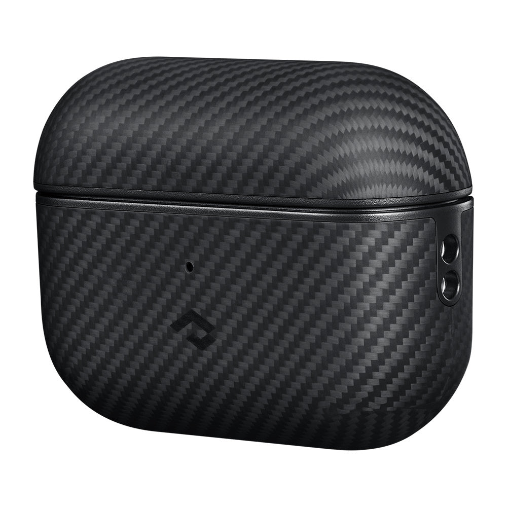 Airpods Pro Kılıf 600D Aramid Fiber Pitaka Classic Serisi Black-Grey Twill Kılıf