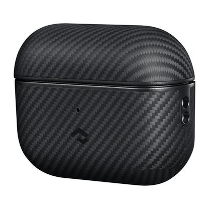Airpods Pro Kılıf 600D Aramid Fiber Pitaka Classic Serisi Black-Grey Twill Kılıf