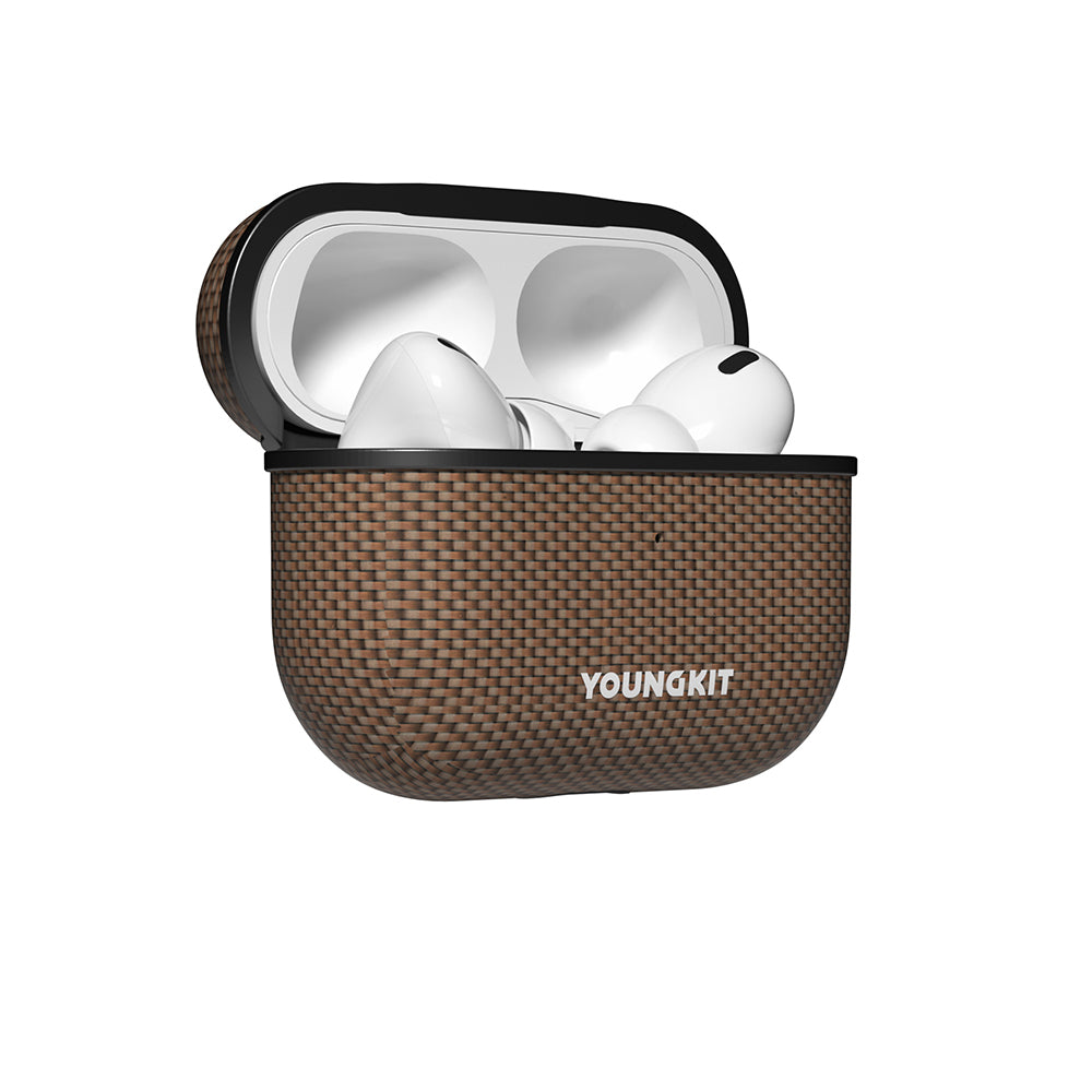 Airpods Pro Kılıf M-safe Şarj Özellikli Aramid Fiber Youngkit 1500D Kevlar Extreme Wing Serisi Kapak