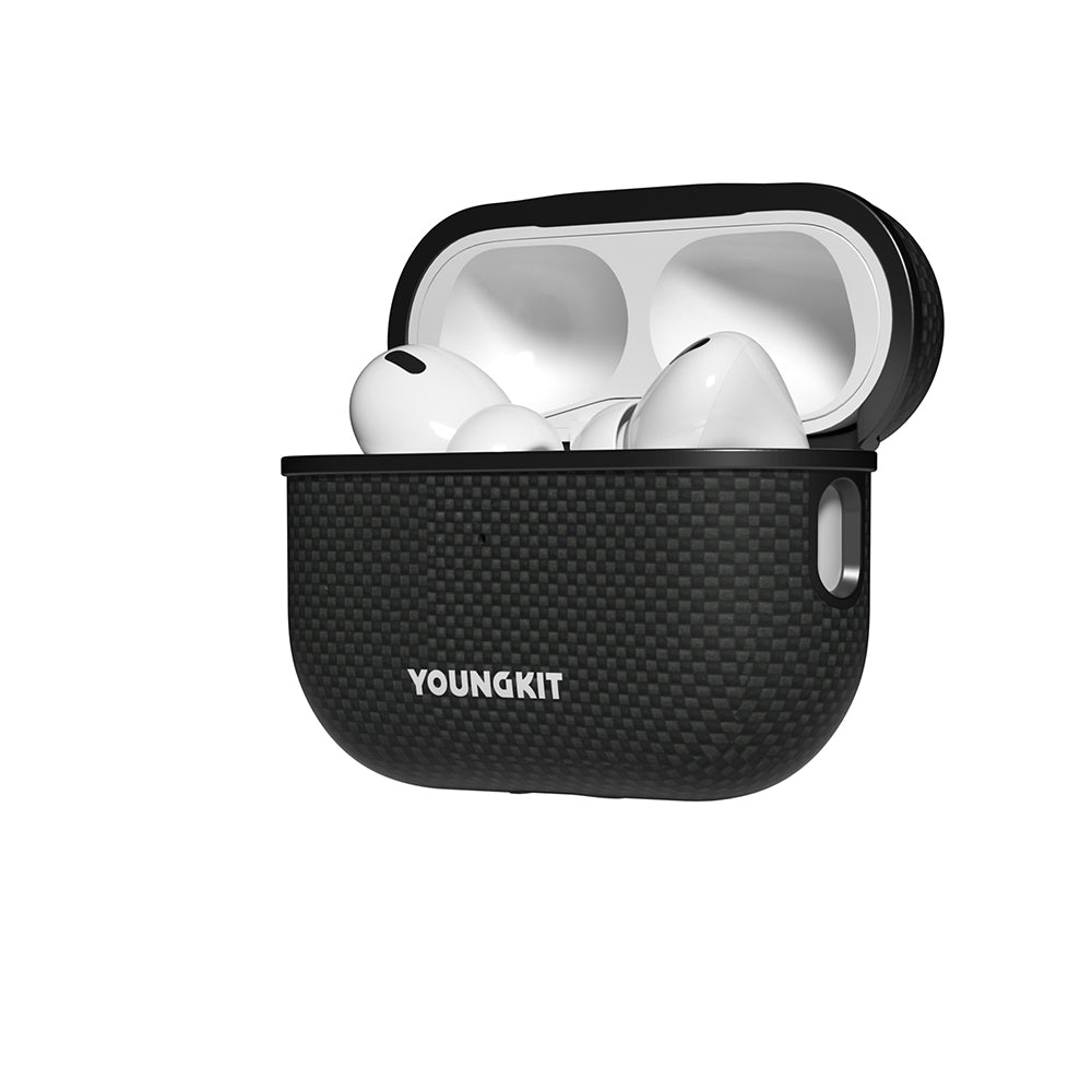 Airpods Pro Kılıf M-safe Şarj Özellikli Aramid Fiber Youngkit 1500D Kevlar Extreme Wing Serisi Kapak
