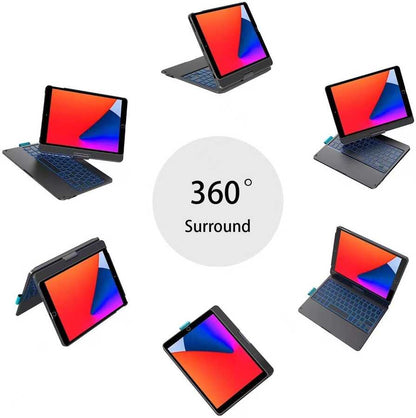 iPad 10.2 2021 (9.Nesil) Wiwu Waltz Rotating Keyboard Kablosuz Dönebilen Klavye