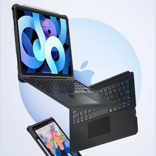 iPad 10.2 (8.Nesil) Benks Multifunctional Kablosuz Klavyeli Kılıf