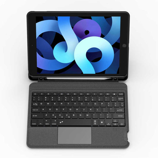 iPad 10.2 (8.Nesil) Wiwu Mag Touch Klavyeli Standlı Kılıf
