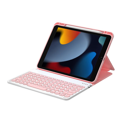 iPad 10.2 (8.Nesil) Wiwu Protective Gizli Kalem Bölmeli Klavyeli Kılıf