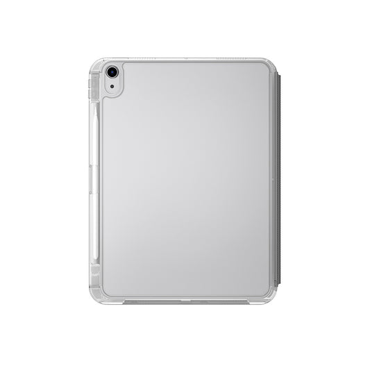 Apple iPad 11.Nesil 2025 Kılıf Skinarma Kalemlikli Arkası Şeffaf Standlı Magnetik Zeta Kılıf