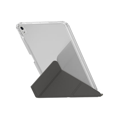 Apple iPad 11.Nesil 2025 Kılıf Skinarma Kalemlikli Arkası Şeffaf Standlı Magnetik Zeta Kılıf