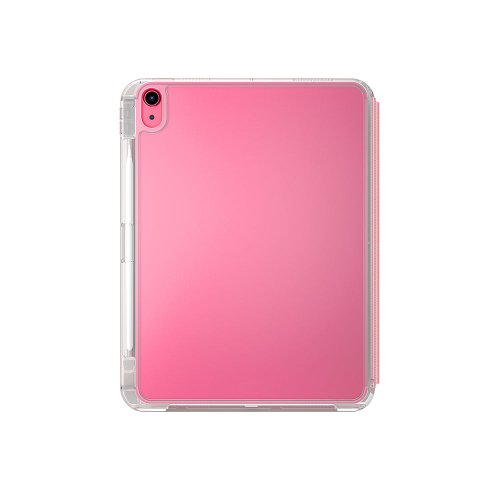 Apple iPad 11.Nesil 2025 Kılıf Skinarma Kalemlikli Arkası Şeffaf Standlı Magnetik Zeta Kılıf