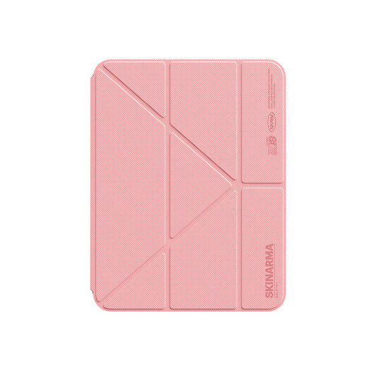 Apple iPad 11.Nesil 2025 Kılıf Skinarma Kalemlikli Arkası Şeffaf Standlı Magnetik Zeta Kılıf