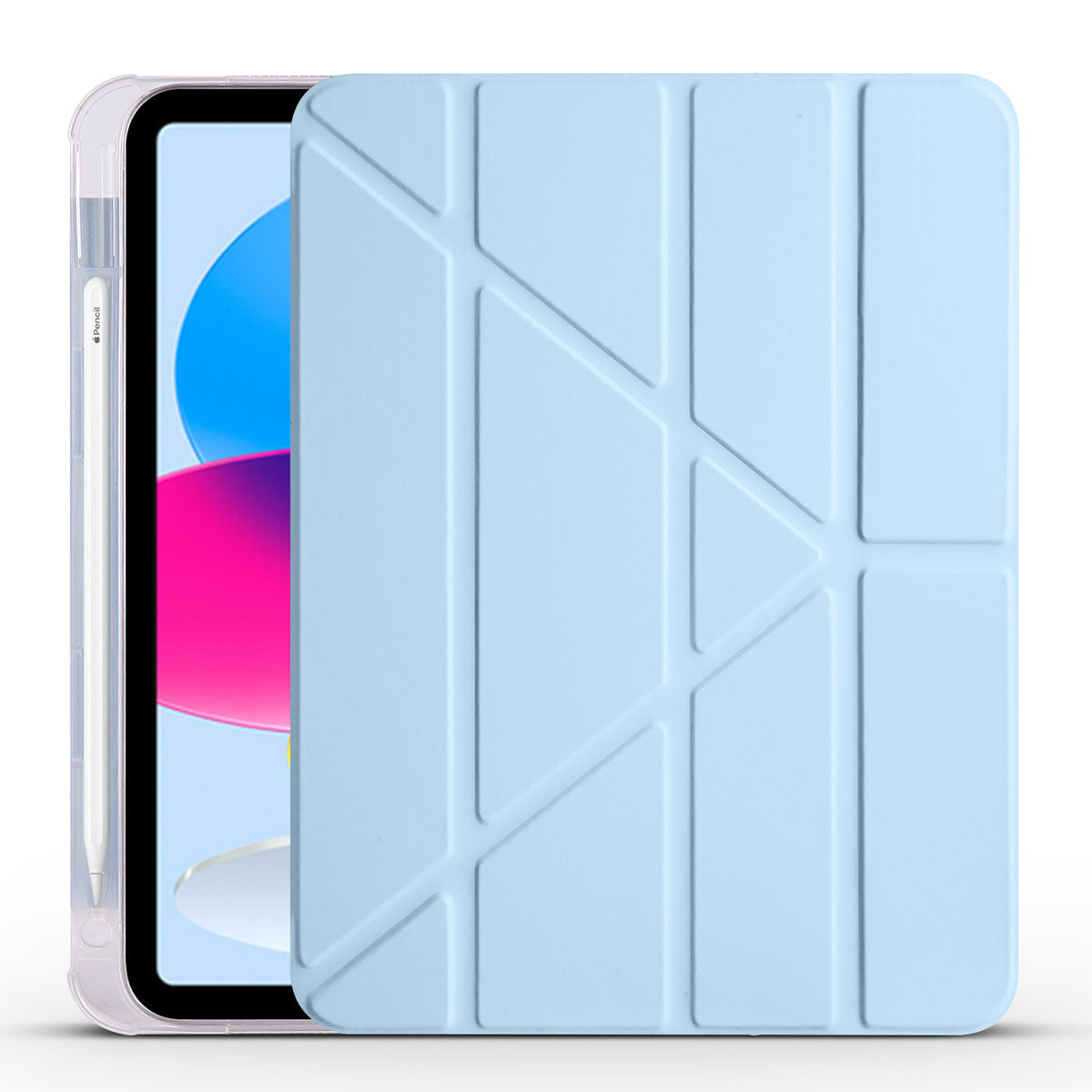 Apple iPad 11.Nesil 2025 Kılıf Zore Tri Folding Kalem Bölmeli Standlı Kılıf
