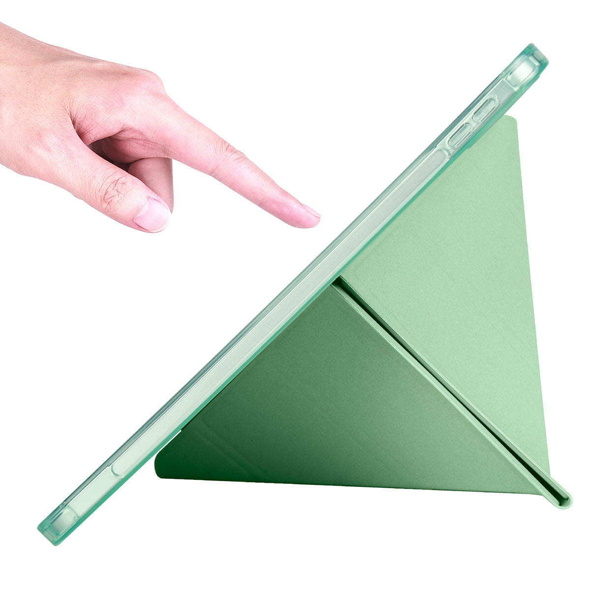Apple iPad 11.Nesil 2025 Kılıf Zore Tri Folding Kalem Bölmeli Standlı Kılıf