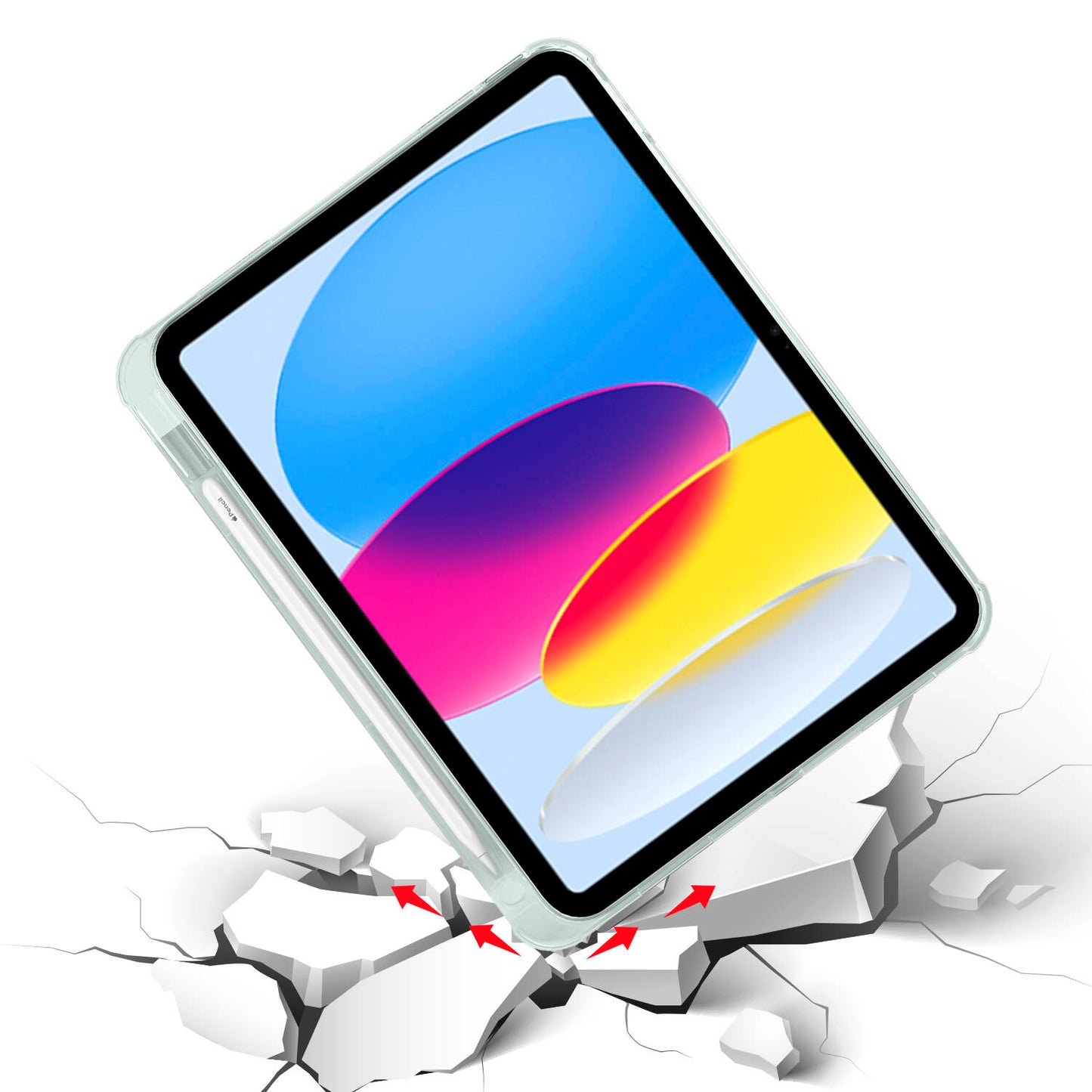 Apple iPad 11.Nesil 2025 Kılıf Zore Tri Folding Kalem Bölmeli Standlı Kılıf