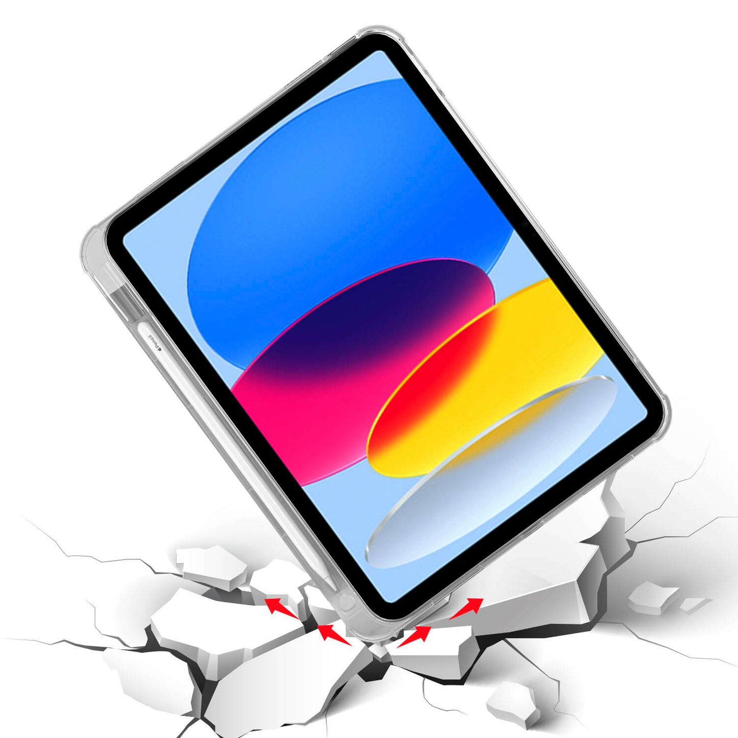 Apple iPad 11.Nesil 2025 Kılıf Zore Tri Folding Kalem Bölmeli Standlı Kılıf