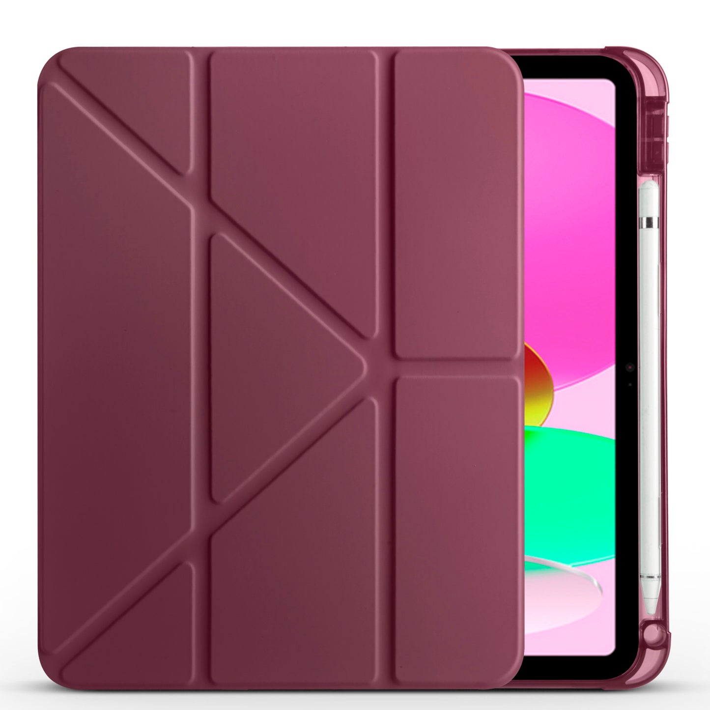 Apple iPad 11.Nesil 2025 Kılıf Zore Tri Folding Kalem Bölmeli Standlı Kılıf
