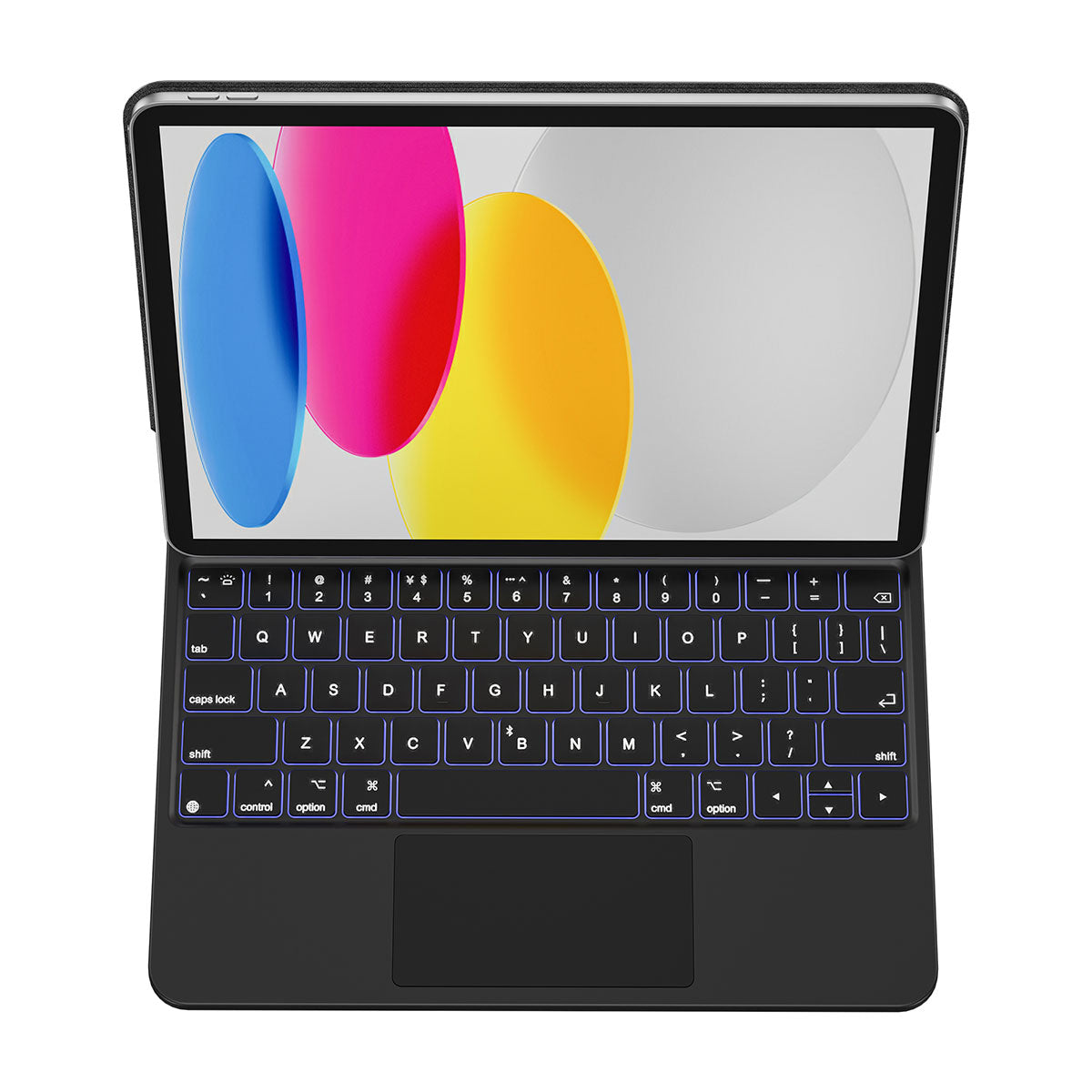 iPad 11.Nesil 2025 Klavyeli Kılıf Touchpad Klavye Aydınlatmalı Wiwu KX005 Keyboard