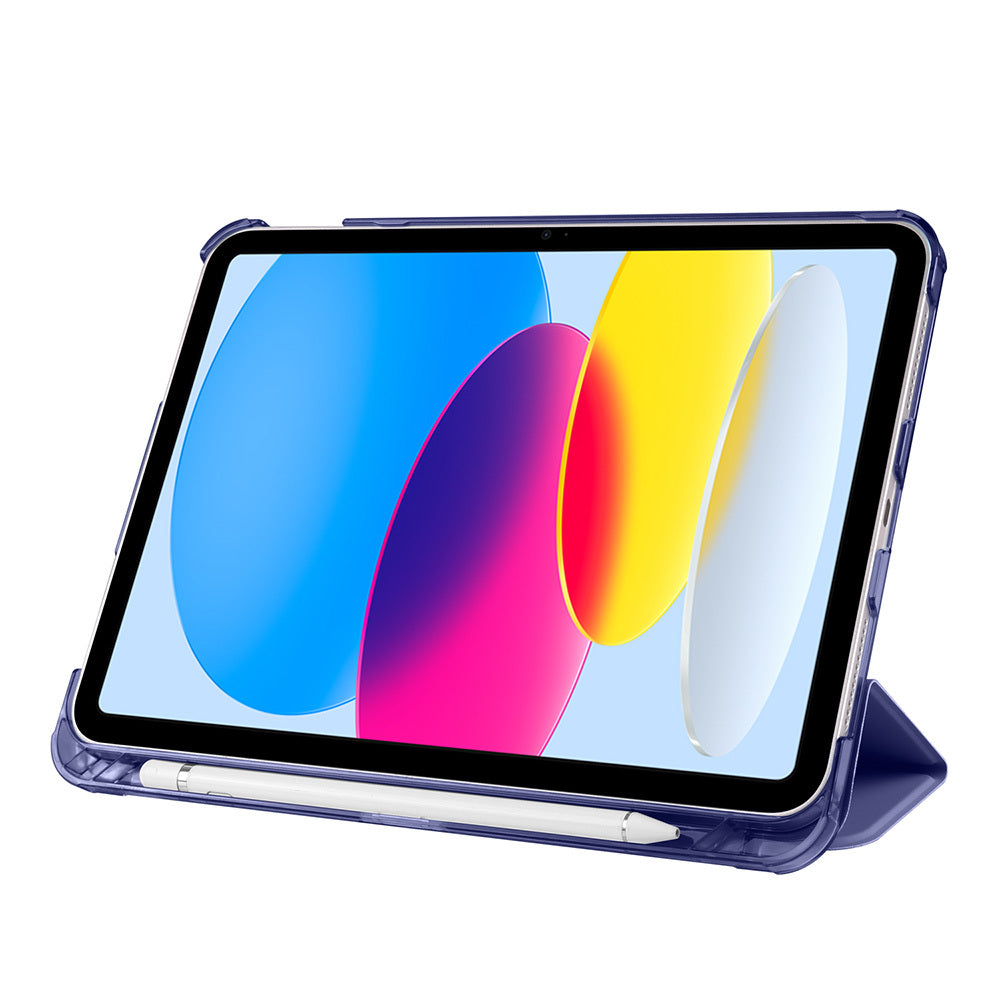 Apple iPad 11.Nesil 2025 Zore Smart Cover Kalem Bölmeli Standlı 1-1 Kılıf