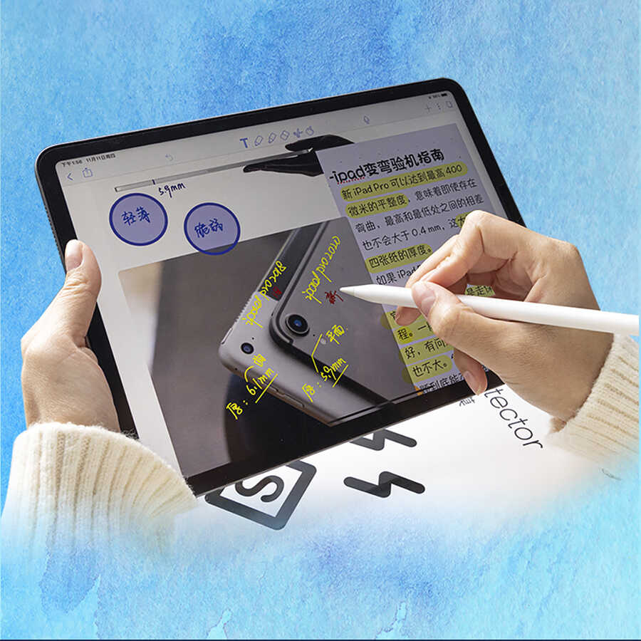 iPad 6 Air 2 Wiwu Removable Mıknatıslı Ekran Koruyucu