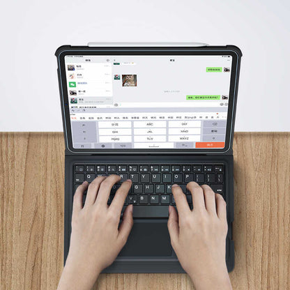iPad Air 10.9 2020 (4.Nesil) Benks Multifunctional Kablosuz Klavyeli Kılıf