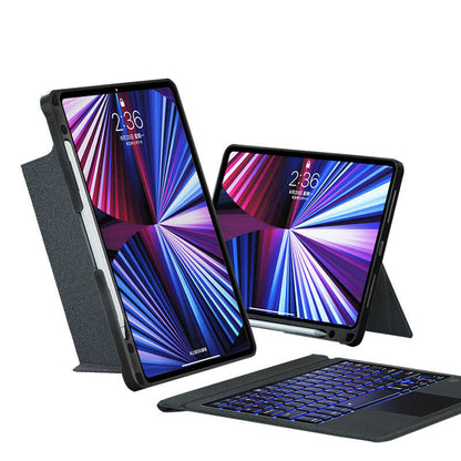 iPad Air 10.9 2020 (4.Nesil) Wiwu Mag Touch Klavyeli Standlı Kılıf