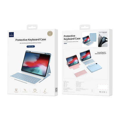 iPad Air 10.9 2020 (4.Nesil) Wiwu Protective Gizli Kalem Bölmeli Klavyeli Kılıf