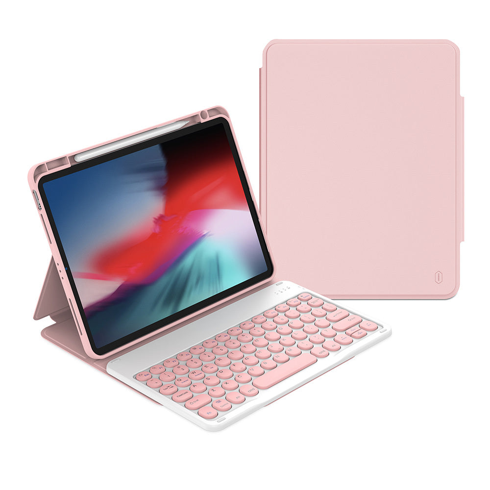 iPad Air 10.9 2020 (4.Nesil) Wiwu Protective Gizli Kalem Bölmeli Klavyeli Kılıf