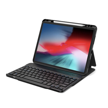 iPad Air 10.9 2020 (4.Nesil) Wiwu Protective Gizli Kalem Bölmeli Klavyeli Kılıf