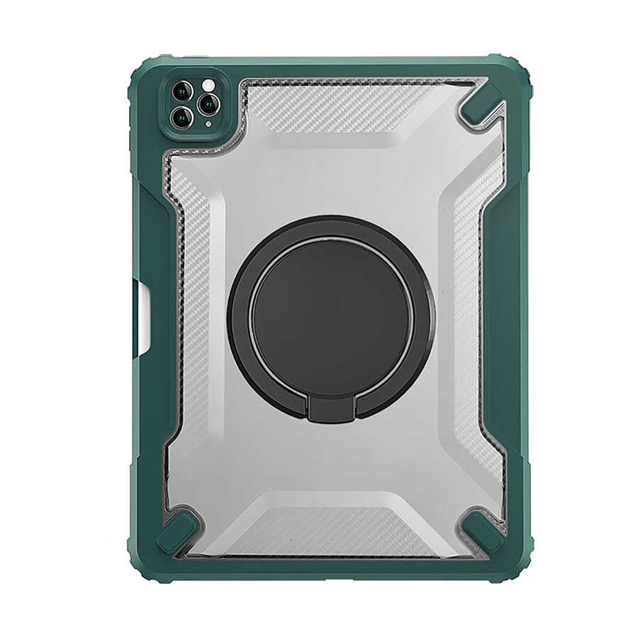 iPad Air 10.9 2022 (5.Nesil) Wiwu Mecha Dönebilen Standlı Tablet Kılıfı