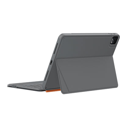Apple iPad Air 10.9 2022 (5.Nesil) Wiwu MK-005 Combo 3in1 Kalem Bölmeli Klavyeli Standlı Kılıf