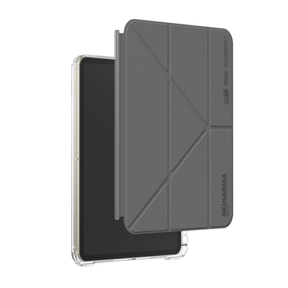 iPad Air 11 2024 Kılıf Skinarma Kalemlikli Arkası Şeffaf Standlı Magnetik Zeta Kılıf