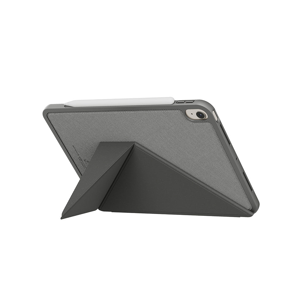 Apple iPad Air 11 2024 Kılıf Skinarma Kalemlikli Dokulu Tasarım Standlı Magnetik Trilon Kılıf
