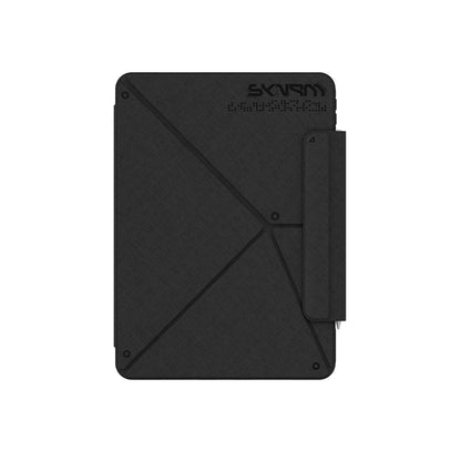 Apple iPad Air 11 2024 Kılıf Skinarma Kalemlikli Dokulu Tasarım Standlı Magnetik Trilon Kılıf