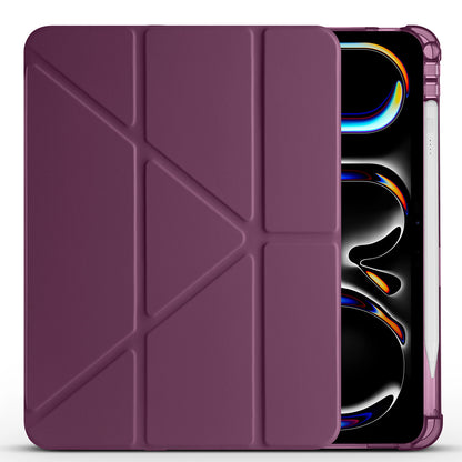 Apple iPad Air 11 2024 Kılıf Zore Tri Folding Kalem Bölmeli Standlı Kılıf