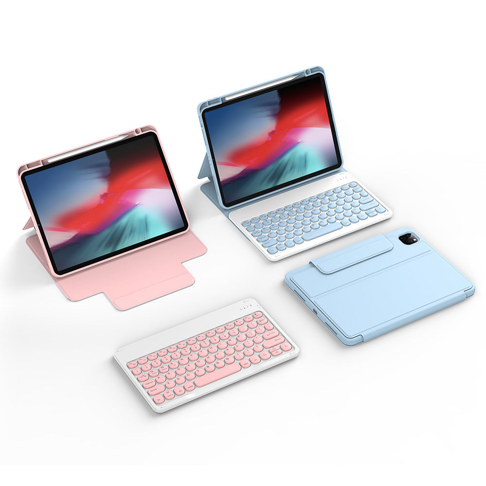 iPad Air 11 2024 Wiwu Protective Gizli Kalem Bölmeli Klavyeli Kılıf