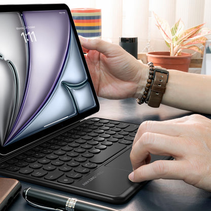 Apple iPad Air 11 2025 M3 Amazingthing Minimal KeyLite Combo Klavyeli Standlı Kılıf