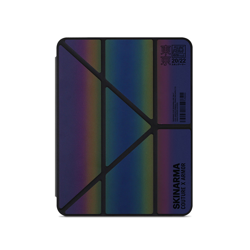 iPad Air 11 2025 M3 Kılıf SkinArma Holografik Tasarımlı Arkası Şeffaf Çıkarılabilir Magnetik Kira Kobai Kılıf
