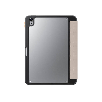 iPad Air 11 2025 M3 Kılıf SkinArma Kabartma Baskı Tasarımlı 360 Tam Koruma Arkası Şeffaf Standlı Gamma Kılıf