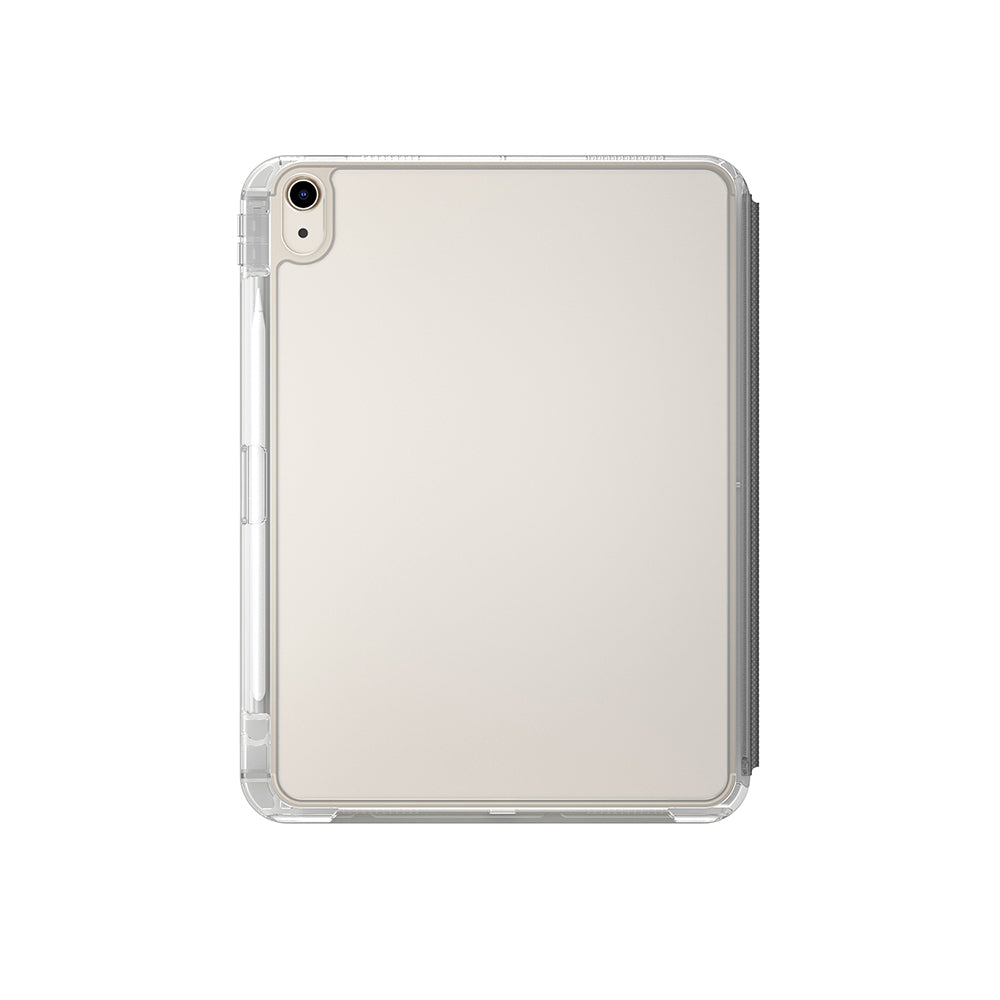 iPad Air 11 2025 M3 Kılıf Skinarma Kalemlikli Arkası Şeffaf Standlı Magnetik Zeta Kılıf