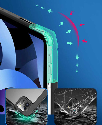 Apple iPad Air 11 2025 M3 Kılıf Zore Nort Arkası Şeffaf Standlı Kılıf