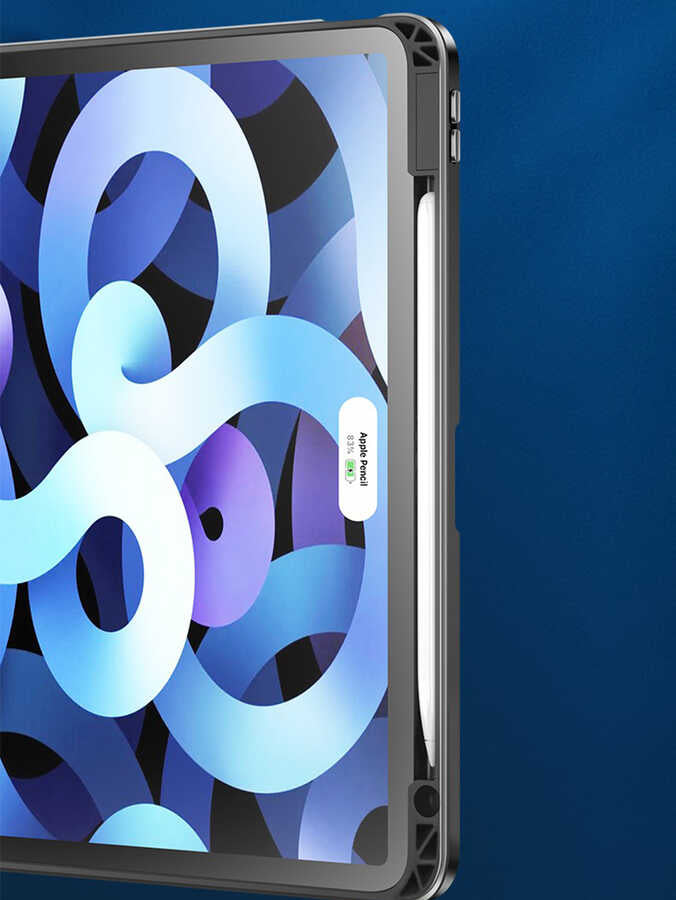 Apple iPad Air 11 2025 M3 Kılıf Zore Nort Arkası Şeffaf Standlı Kılıf
