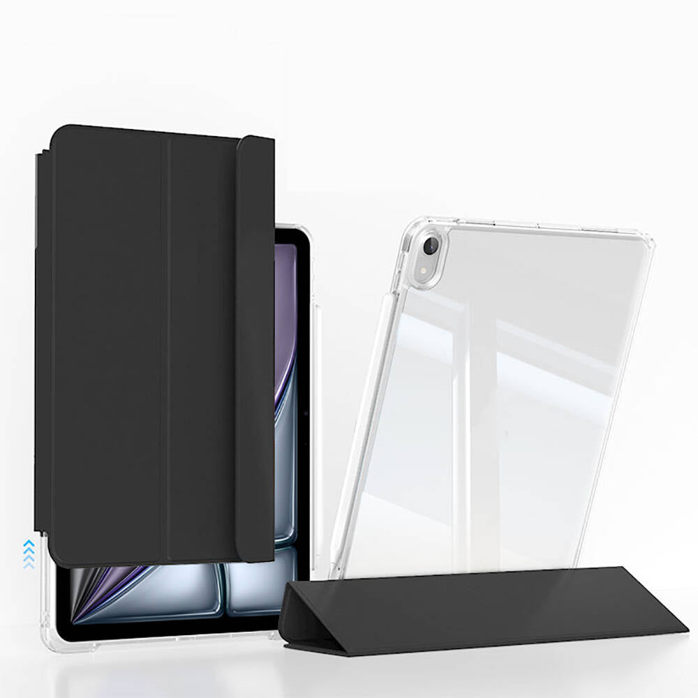 Apple iPad Air 13 2025 M3 Kılıf Magnetik Ayrılabilen Airbagli Zore Sliding Tablet Kılıfı