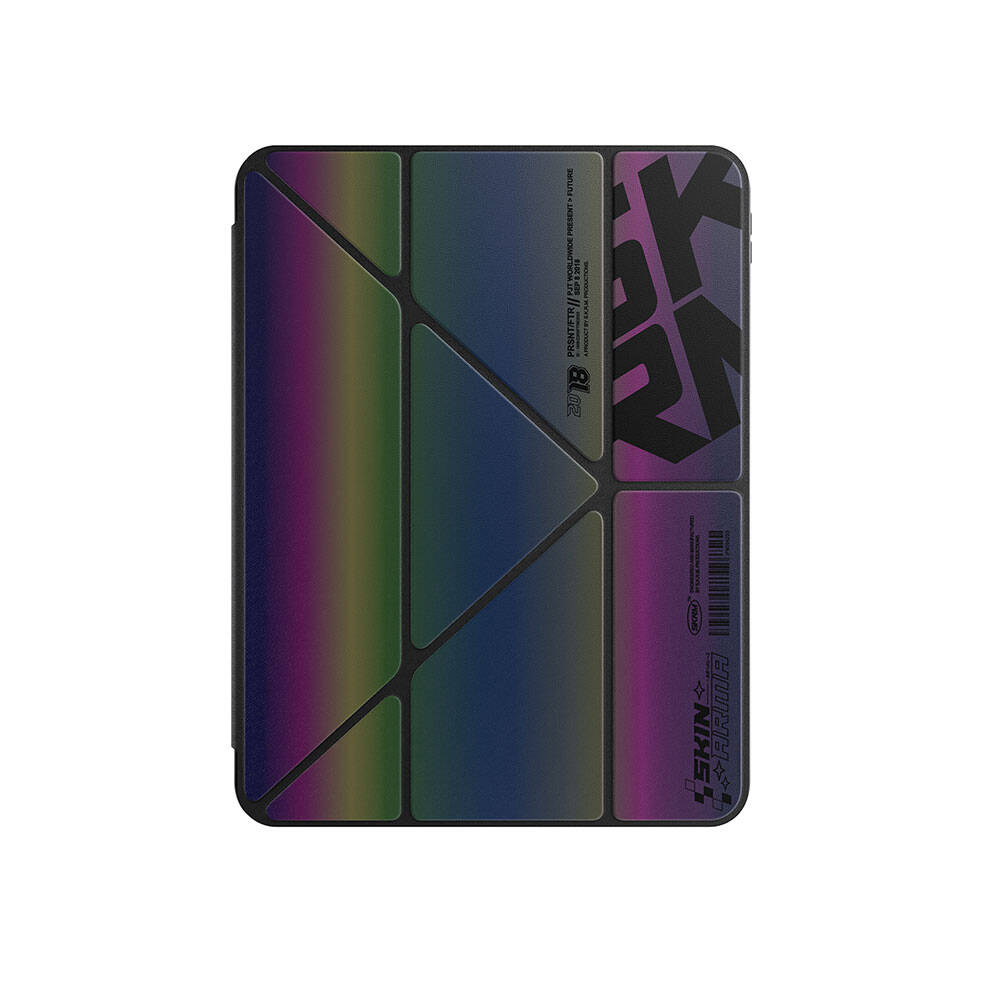 iPad Air 13 2025 M3 Kılıf SkinArma Holografik Tasarımlı Arkası Şeffaf Çıkarılabilir Magnetik Kira Kobai Kılıf