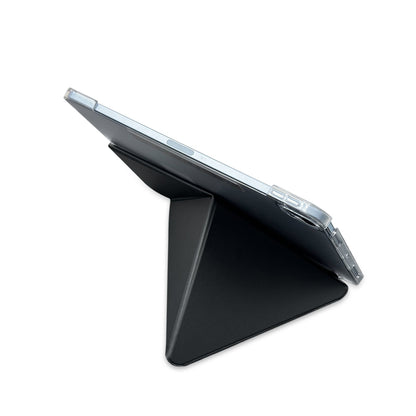 iPad Air 13 2025 M3 Raptic Clear Folio Airbagli Şeffaf Kapaklı Katlanabilir Standlı Kılıf