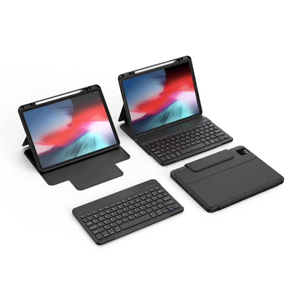 iPad Air 13 2025 M3 Wiwu Protective Gizli Kalem Bölmeli Klavyeli Kılıf