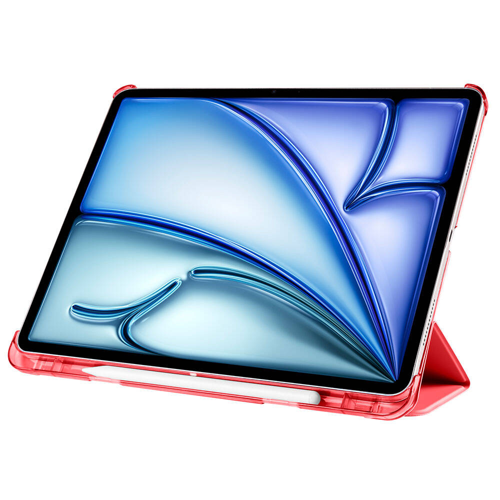Apple iPad Air 13 2025 M3 Zore Smart Cover Kalem Bölmeli Standlı 1-1 Kılıf