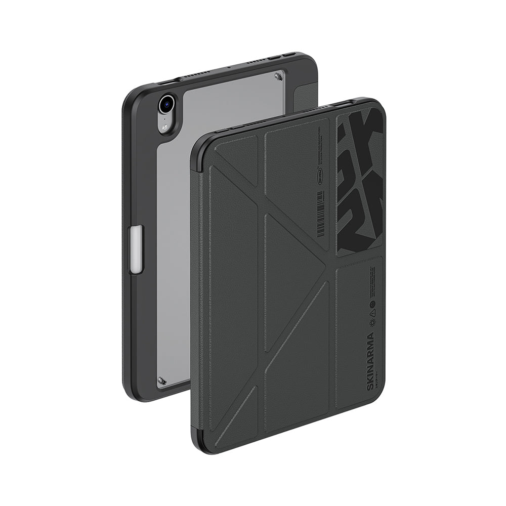 iPad Mini 2024 (7.Nesil) Kılıf Skinarma Desenli Airbag Tasarımlı Standlı Spunk Kapak