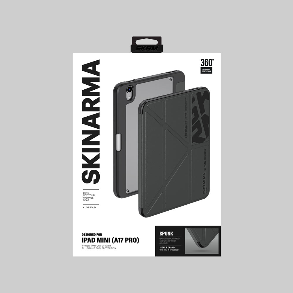 iPad Mini 2024 (7.Nesil) Kılıf Skinarma Desenli Airbag Tasarımlı Standlı Spunk Kapak