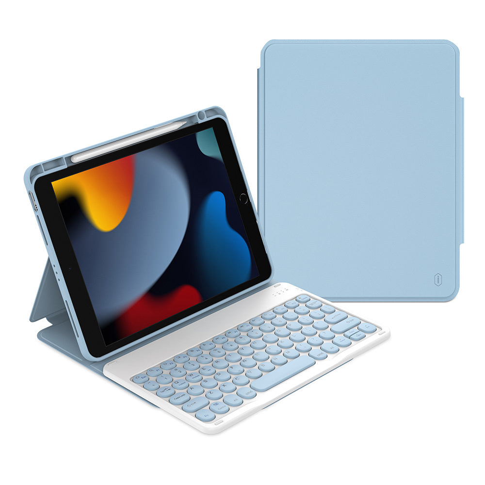 iPad Pro 10.5 (7.Nesil) Wiwu Protective Gizli Kalem Bölmeli Klavyeli Kılıf
